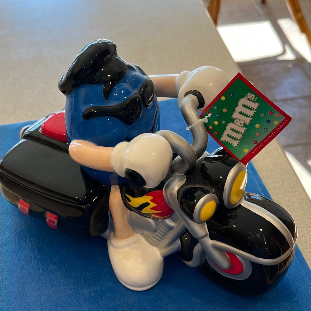 M&M'S Black Red and Blue Motorcycle collectible